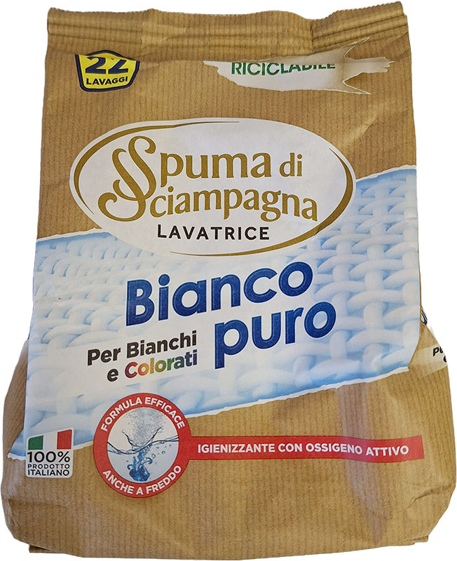 Bianco puro – prášek na praní pro barevné i bílé prádlo | 22 praní, 990g