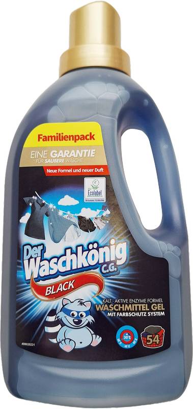 Waschkonig – prací gel na černé prádlo | 54 praní, 1,625L