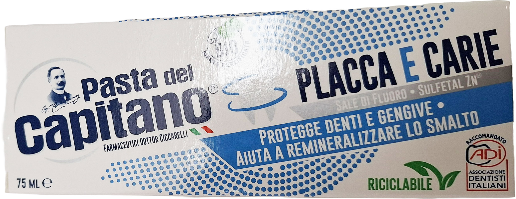 Pasta del Capitano bělící + antiplak – zubní pasta | 100ml